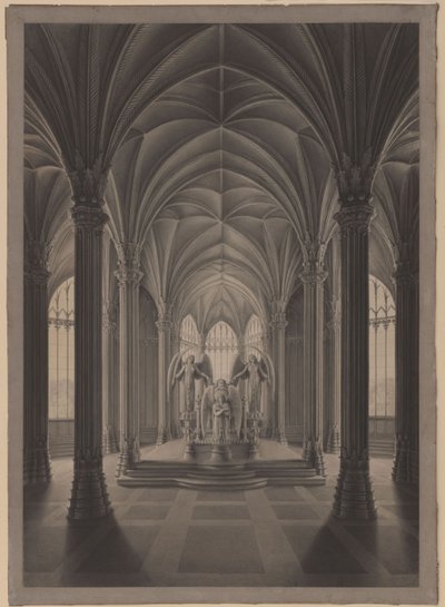 Berliini. Charlottenburgin linna, linnanpuisto, kuningatar Luisen mausoleumi. Sisätila tekijältä Karl Friedrich Schinkel