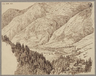 Gasteinin laakso ja Wildbad tekijältä Karl Friedrich Schinkel