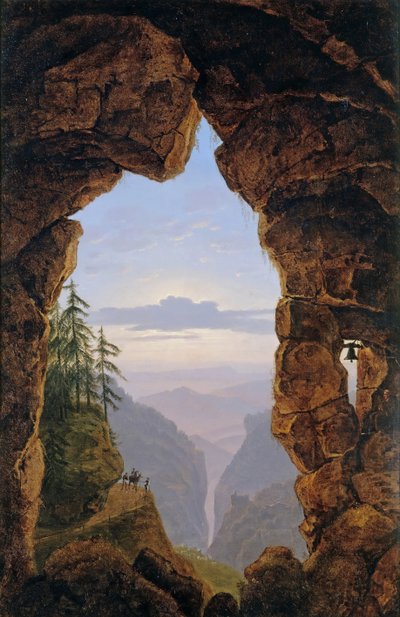Gate in the Rocks, 1818. tekijältä Karl Friedrich Schinkel