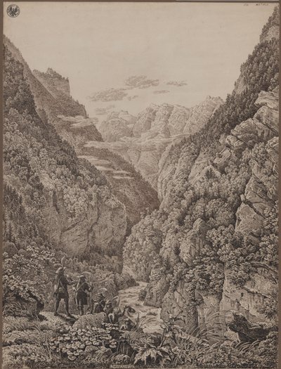Luegin sola Salzburgin lähellä tekijältä Karl Friedrich Schinkel