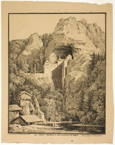 Predjaman linna ja Krein, 12 tuntia Triestestä tekijältä Karl Friedrich Schinkel