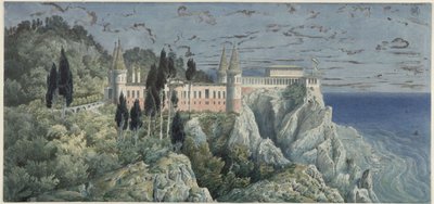 Oriandan palatsi Krimillä. Moskovalainen suunnitelma. Näkymä tekijältä Karl Friedrich Schinkel