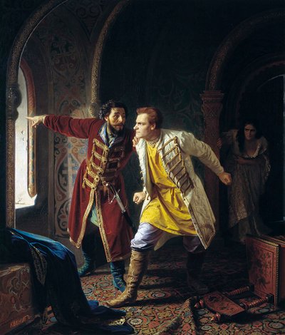 Väären Dmitri I:n viimeiset hetket, 1879 tekijältä Karl Gottlieb Wenig