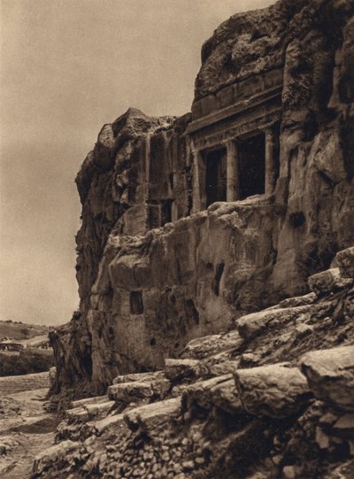 Jerusalem, Pyhän Jaakobin luola Kidronin laaksossa (m/v kuva) tekijältä Karl Grober