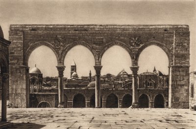 Jerusalem, Temppelin paikka (m/w kuva) tekijältä Karl Grober