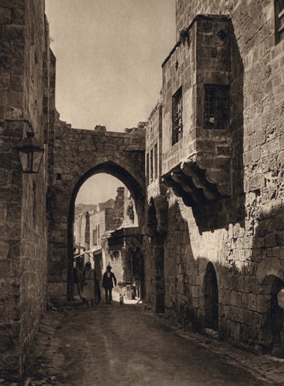 Jerusalem, Street Scene (m/w kuva) tekijältä Karl Grober
