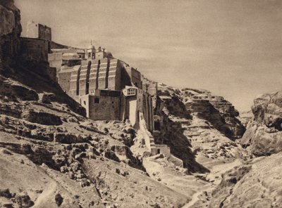 Mar Saba, kreikkalainen luostari (m/w kuva) tekijältä Karl Grober
