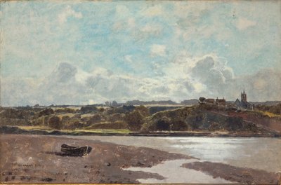 "Maisema vastapäätä Newnhamia Severnissä", 1880 tekijältä Karl Heffner