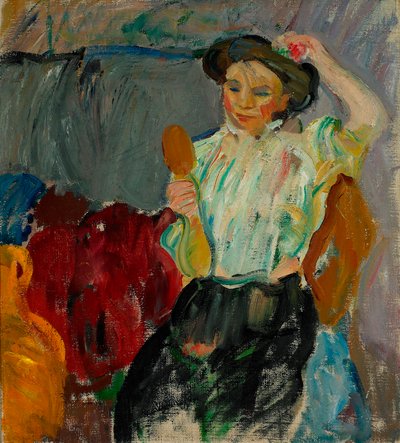 Tanskan kieli: Lady with Hand Mirror Lady with Hand Mirror tekijältä Karl Isakson