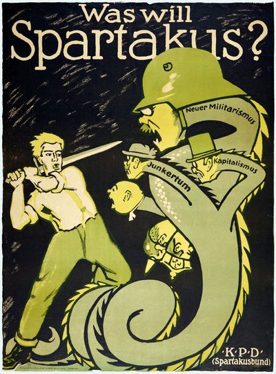Saksan vallankumous 1918-1919 Spartakusliitto (Spartakusbund) tekijältä Karl Jakob Hirsch