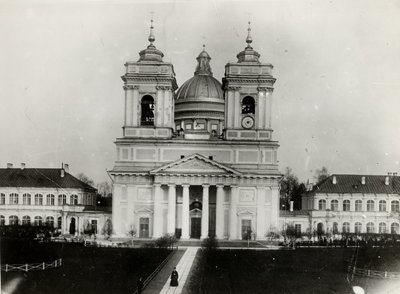 Pyhän Aleksanteri Nevski Lavran kolminaisuuden katedraali Pietarissa, 1910-luku tekijältä Karl Karlovich Bulla