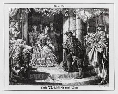 Pyhän saksalais-roomalaisen keisarin Kaarle VI:n paluu Wieniin tekijältä Karl Ludwig Adolf Ehrhardt