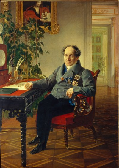 Prinssi Aleksandr Nikolajevitš Golitsynin muotokuva 1773-1844, 1840 tekijältä Karl Pavlovich Bryullov