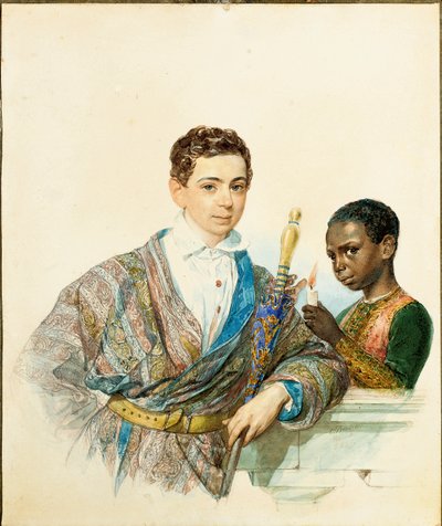 San-Donaton prinssin Anatole Demidoffin muotokuva, tekijältä Karl Pavlovich Bryullov
