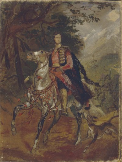 Muotokuva kreivi Anatole Nikolaievich Demidovista, San Donaton ensimmäisestä ruhtinasta 1812-1870, n. 1831 tekijältä Karl Pavlovich Bryullov