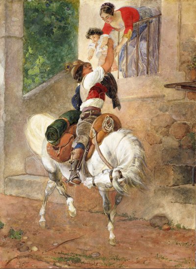 Roomalaisen paimenen kotiin paluu, 1851-1852. tekijältä Karl Pavlovich Bryullov