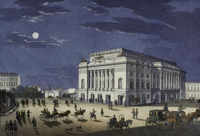 Aleksandrinski-teatteri Pietarissa, 1800-luvun ensimmäinen puolisko. tekijältä Karl Petrovich Beggrov