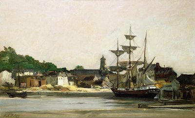 Honfleurin satama tekijältä Karl Pierre Daubigny