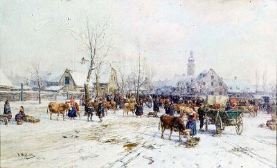 Karjatori talvella tekijältä Karl Stuhlmuller