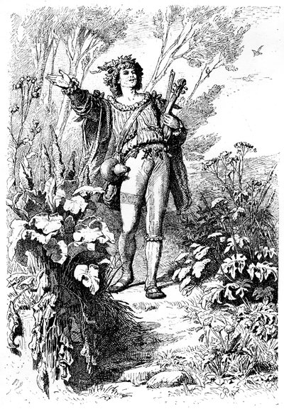 Minnesanger, 1880-1882. tekijältä Karl Theodor von Piloty