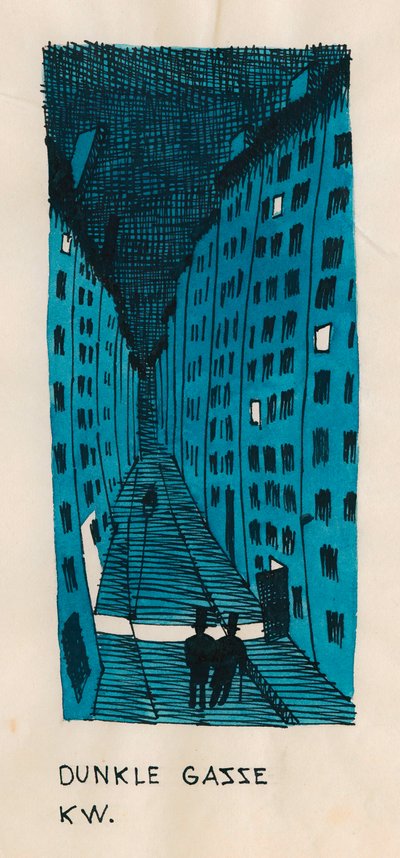 Dark Alley, noin 1922 tekijältä Karl Wiener