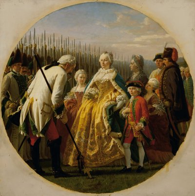Luonnos Solenaussa vuonna 1749 tekijältä Karl von Blaas
