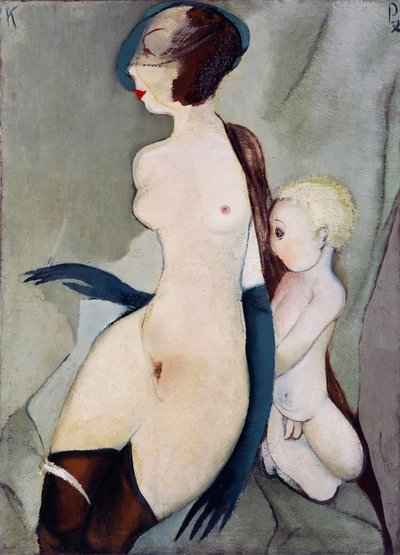 ""Madone de la rue Marijas a Riga, Lettonie"" (Marijas-kadun Madonna) Peinture de Karlis Padegs (1911-1940) - 1932 - Öljy kankaalle Koko 94x68 cm Latvian tasavallan valtion taidemuseo, Riika tekijältä Karlis Padegs