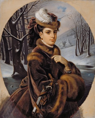 Adelina Patti (1843-1919) (öljy kankaalle) tekijältä Karoly II Marko