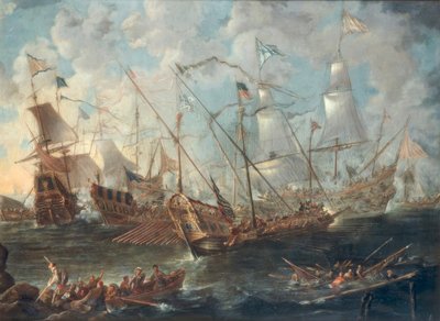 Seeschlacht auf dem Mittelmeeri tekijältä Kaspar van Eyck