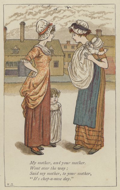 Äitini ja äitisi (väri lito) tekijältä Kate (after) Greenaway