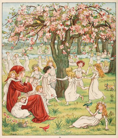Kuinka heidän lapsensa varastettiin pois Hamelinin Pied Piper -pubista. 1888. tekijältä Kate Greenaway