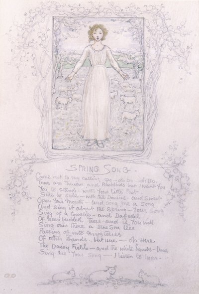 Kevään laulu, tekijältä Kate Greenaway