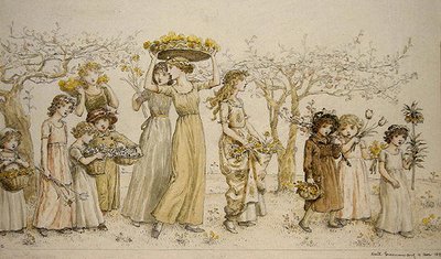Kevät tekijältä Kate Greenaway