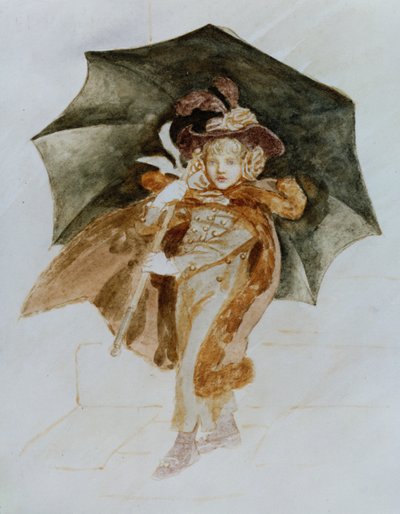 Rainstorm (wc paperilla) tekijältä Kate Greenaway