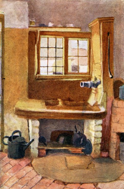 Keittiön pumppu, Rolleston by Kate Greenaway tekijältä Kate Greenaway