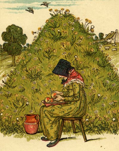 Siellä oli vanha tekijältä Kate Greenaway