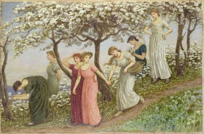 Huonekalut ja erilaiset esineet 1100- ja 1300-luvuilta tekijältä Kate Greenaway