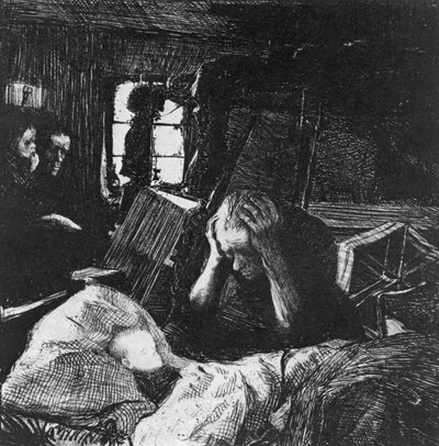 Tarve, 1897 tekijältä Käthe Kollwitz