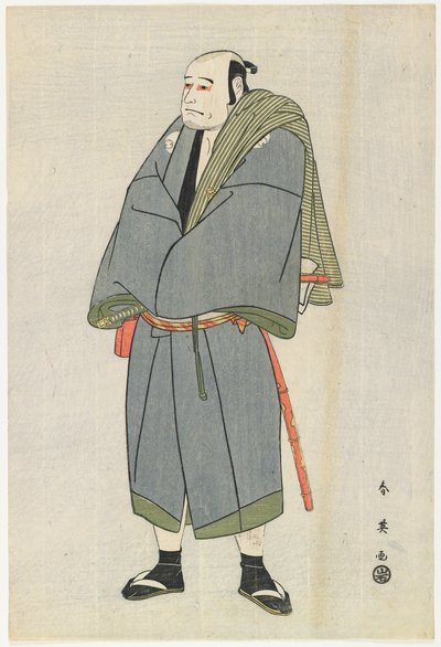 Arashi Ryu_zo hahmona Heiemon, 1795 (värillinen puupainatus) tekijältä Katsukawa Shun