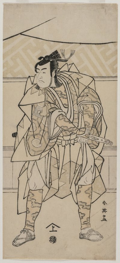 Ichikawa Monnosuke Hyvä Samuraina tekijältä Katsukawa Shunei