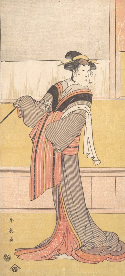 Segawa Chrysanthemum Woman Hyvä, vai mitä? 1791. tekijältä Katsukawa Shun