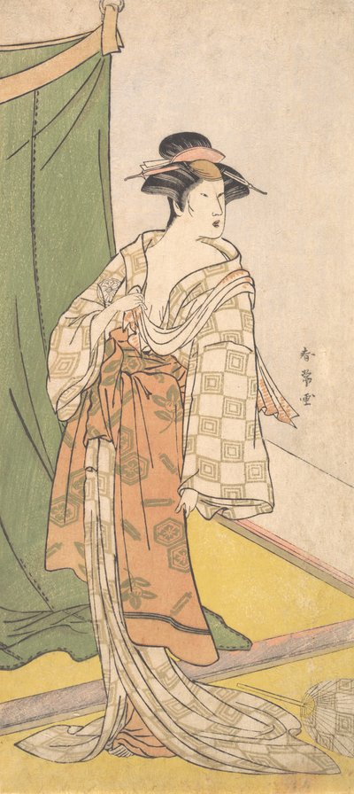 Segawa Chrysanthemum Woman Hyvä, vai mitä? 1785. tekijältä Katsukawa Shunjo