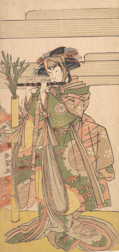 Kolmas Segawa Kikunojo naisena, n. 1780. tekijältä Katsukawa Shunjo