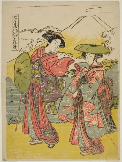 Kahdeksas näytös: Morsiusmatka näytelmästä Chushingura (Treasury of Loyal Retainers) tekijältä Katsukawa Shunsho