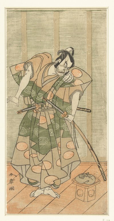 Näyttelijä Otani Hiroemon III konnana tekijältä Katsukawa Shunsho
