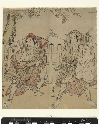 Näyttelijät Otani Hiroji III elokuvassa Otani Tomoemon tekijältä Katsukawa Shunsho