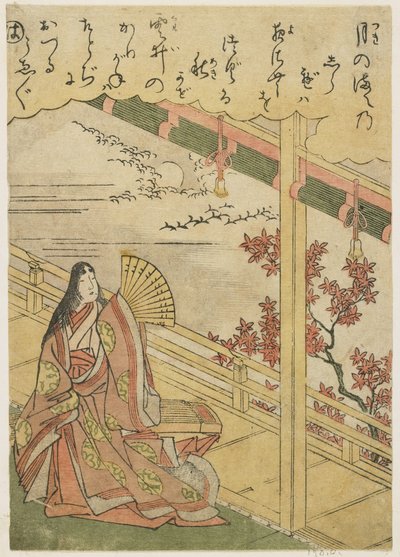 Kohtaus 3: Syksyyö, 1700-luvun loppu tekijältä Katsukawa Shunsho