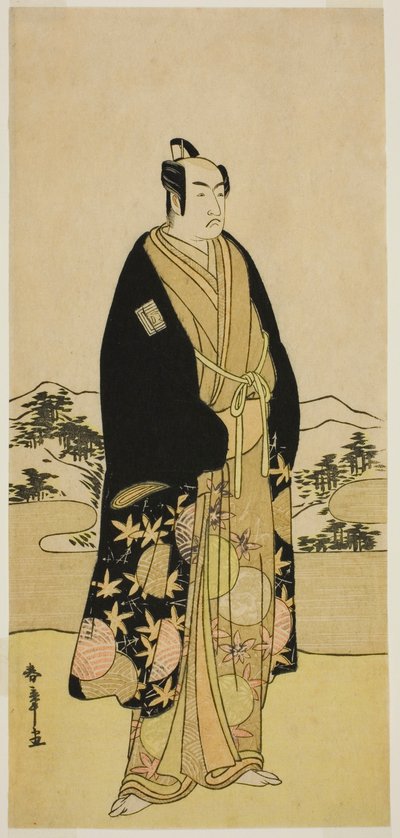 Näyttelijä Ichikawa Monnosuke II tunnistamattomassa roolissa tekijältä Katsukawa Shunsho