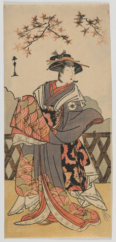 Näyttelijä Iwai Hanshiro IV, Edo-kausi, 1780-luvun loppu (värillinen puupalikkaprintti) tekijältä Katsukawa Shunsho