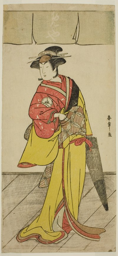 Tea C and r Celebration White Doctor V As Push Member Te Pay Kana Kirjoitus rakkaussuhteista Soga, Esitetty Te Ichimura Te, Member Te Fourth Gate, 1789 tekijältä Katsukawa Shunsho